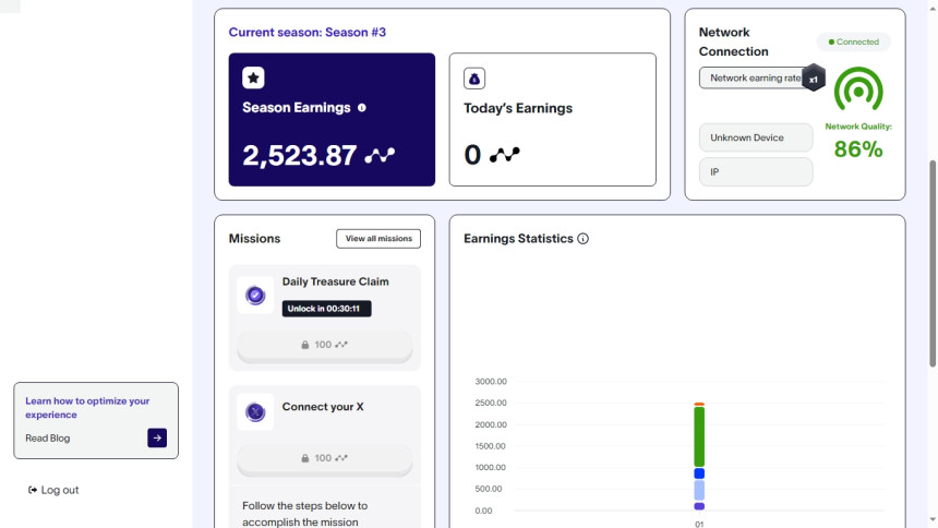 Заработок Nodepay Points с помощью мобильных устройств