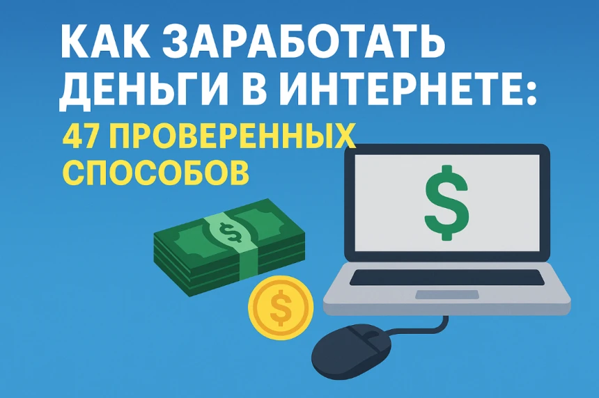 Как заработать деньги в интернете: 47 проверенных способов в 2025 году